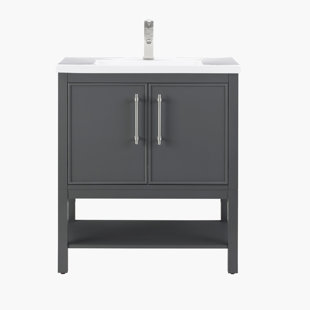 30 Inch Gray Bathroom Vanities You'll Love | Wayfair